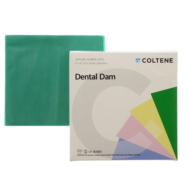 Hygenic Dental Dam: Standard Size - Medium Green Bulk Pack (360)