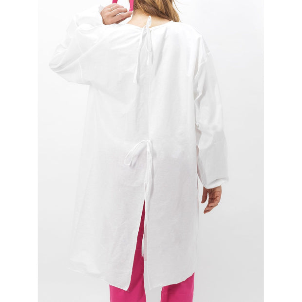 Autoclavable & Washable White Long Sleeve Gown