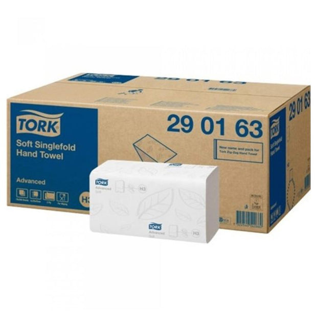 Tork Advanced Interfold White Handtowels - 3750 Sheets (15 x 250)