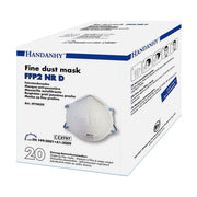 FFP2 White Moulded Respirators - Latex-Free Head Straps (20)