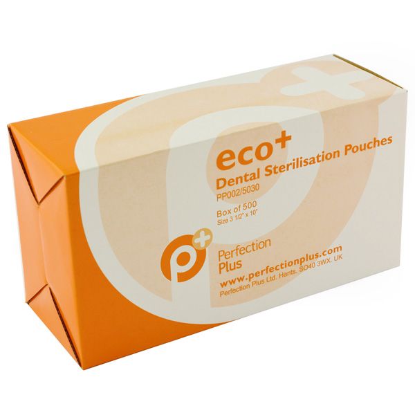 Eco+ Sterilisation Pouches 140mm x 280mm (500)