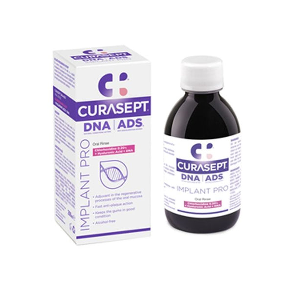 Curasept ADS Oral Rinse: Implant Pro - 0.20% with Hyaluronic Acid and DNA (200ml)