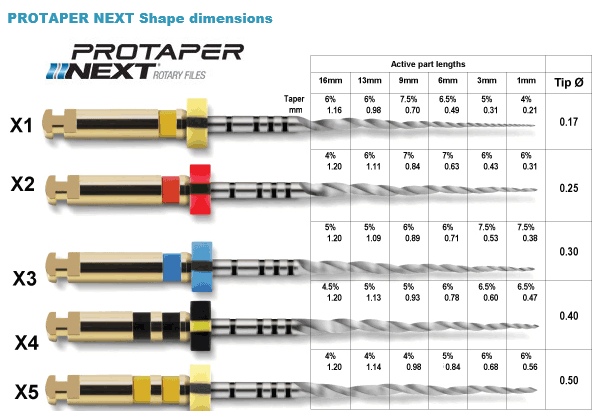 ProTaper Next: X2 - 21mm (3)