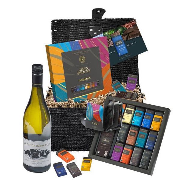 Loyalty Points Programme - Green & Black's Organic Tasting Selection & White Wine Gift Set