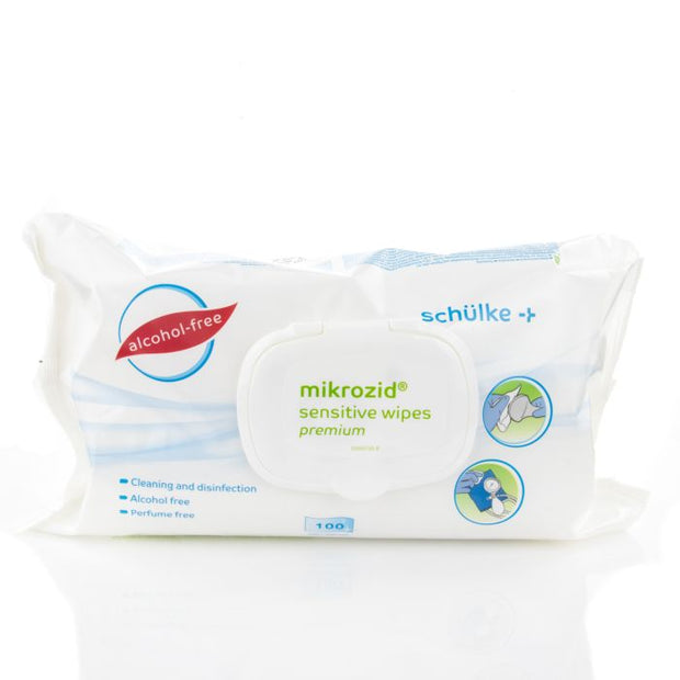 Mikrozid Sensitive Alcohol Free Premium Wipes (100)