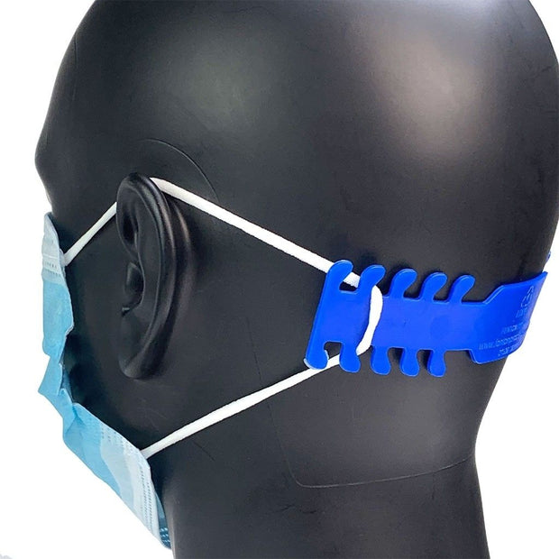 Face Mask Ear Guard Strap Fastener - Blue (5)