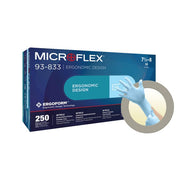 Ansell Microflex 93-833 Ergoform Blue Nitrile Gloves - S - 2