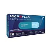 Ansell Microflex 93-833 Ergoform Blue Nitrile Gloves - M - 1