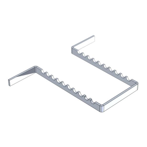 Nichrominox Aluminium Instrument Holder: For 18x14cm Trays - 10 Instruments