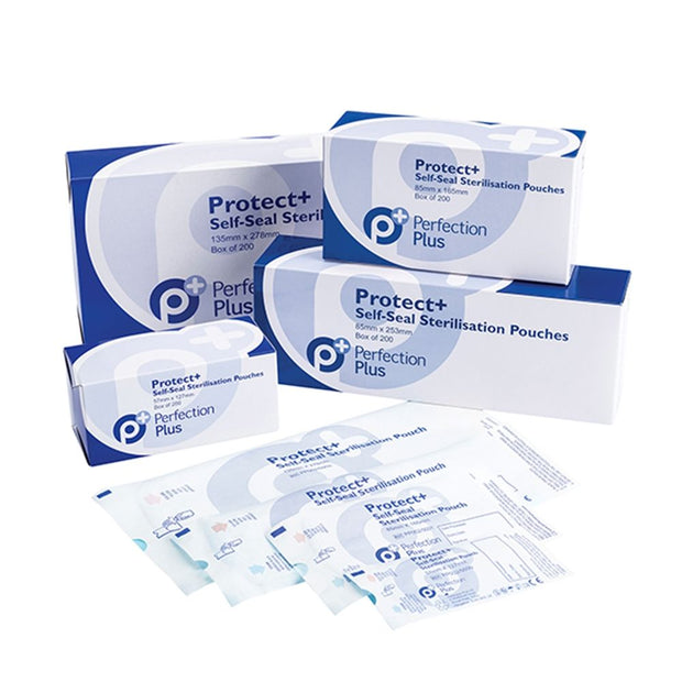 Protect+ Self-Seal Sterilisation Pouches - 86 x 253mm